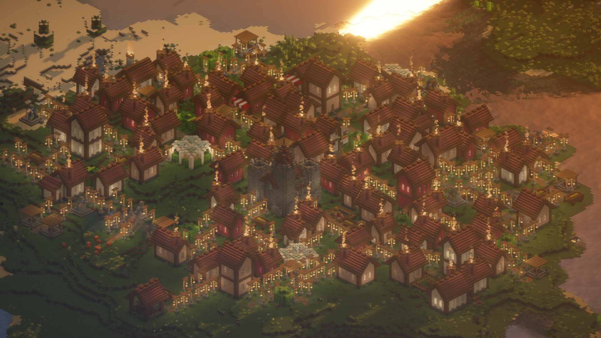 Villages on the server